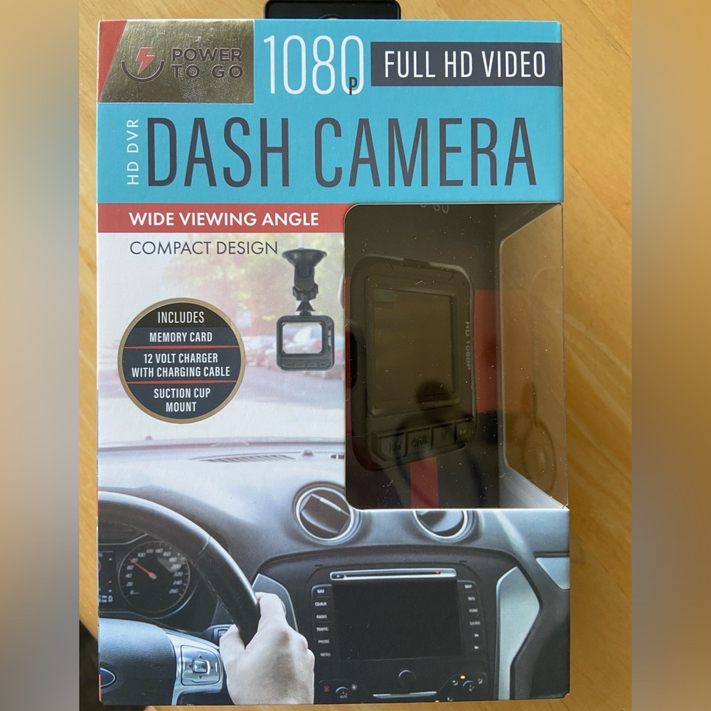 Power To Go 1080p HD Dash Camera